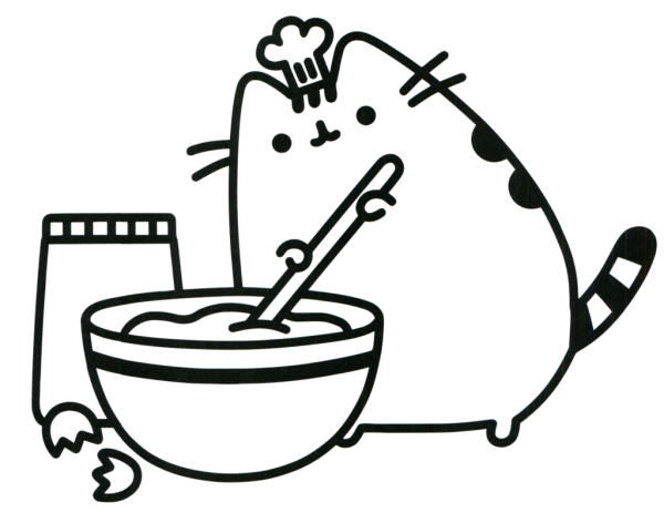 Кошки. Раскраска