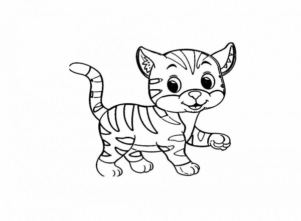 Раскраска кошечка