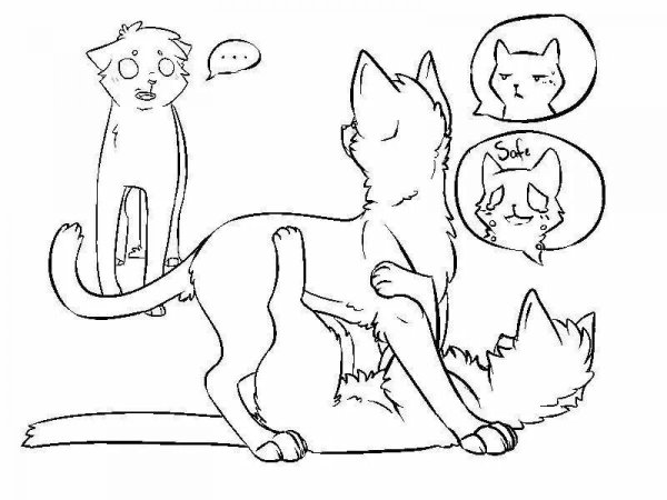 Коты Воители лайны друзья