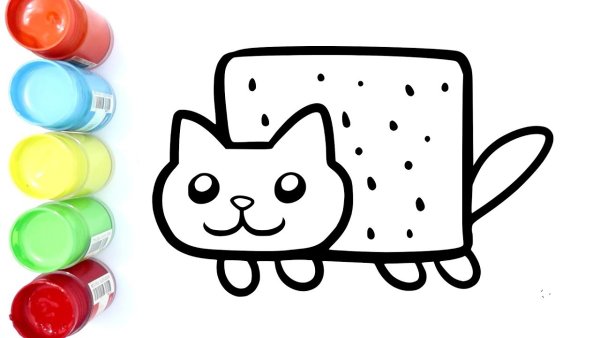Няшные котики рисунки