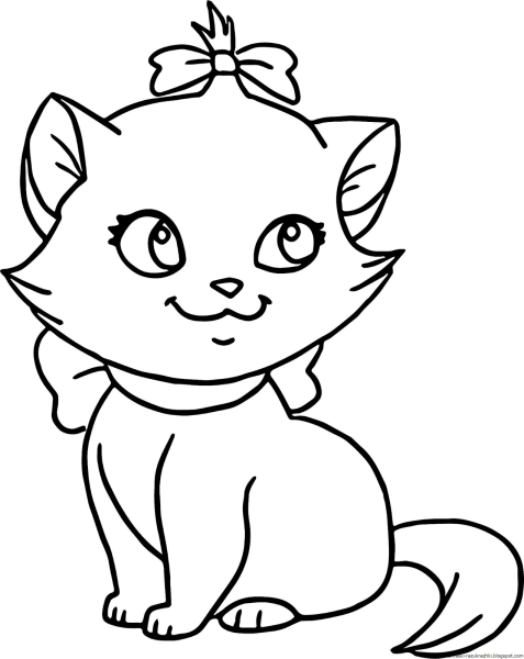 Котенок. Раскраска