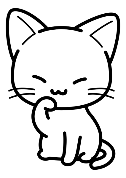 Котенок. Раскраска