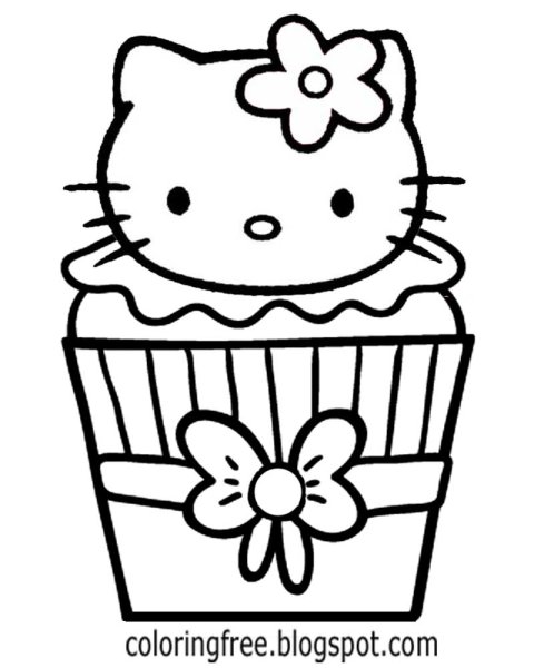 Раскраски котики кексики