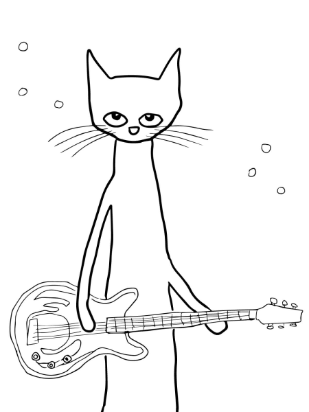 Easy Cat раскраска