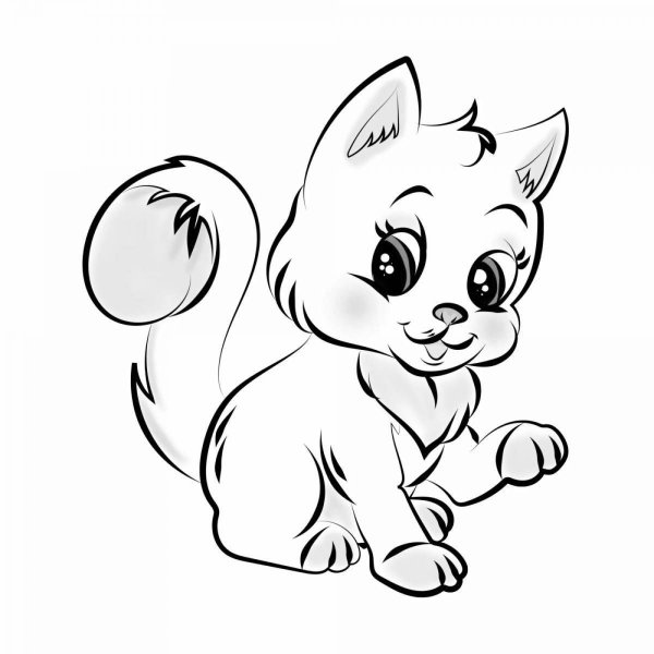 Кошка рисунок для детей