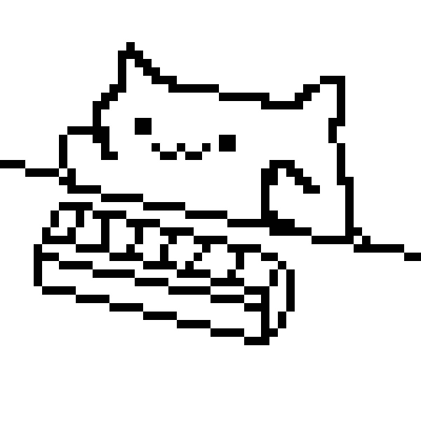 Bongo Cat пиксель арт