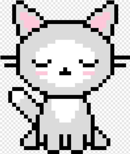 Пиксельный котик