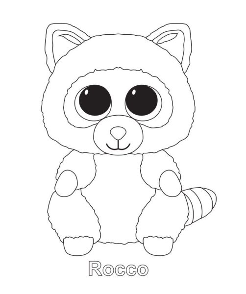 Раскраска Beanie Boo