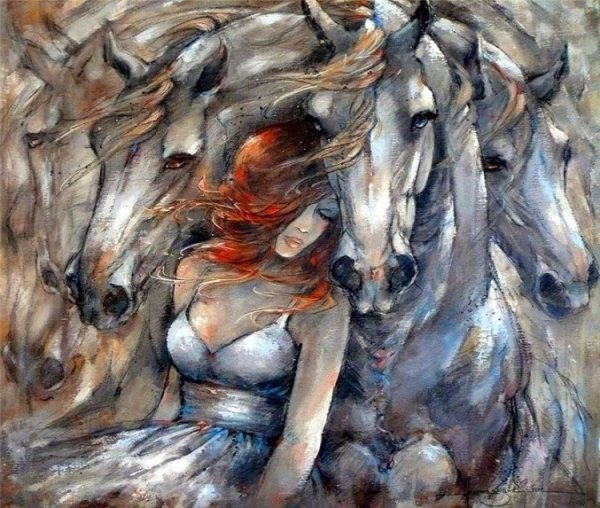 Французская художница Jeanne rongier