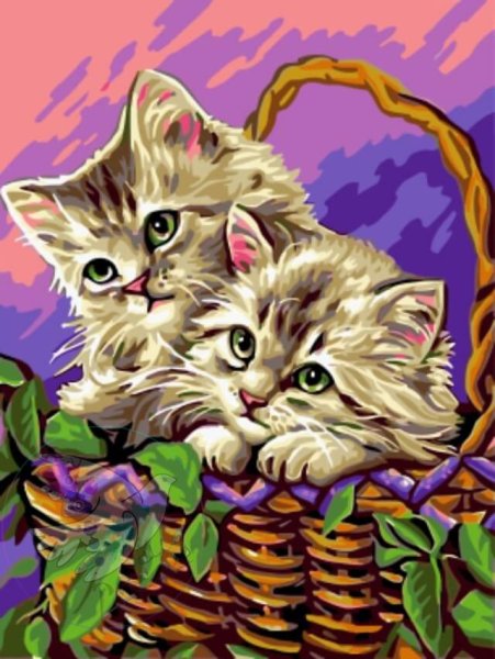 Вышивка котята