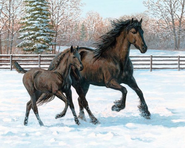 Художник Персис Клейтон Вейерс зима