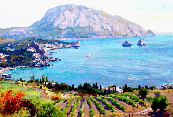 Картины Крым Гурзуф медведь гора