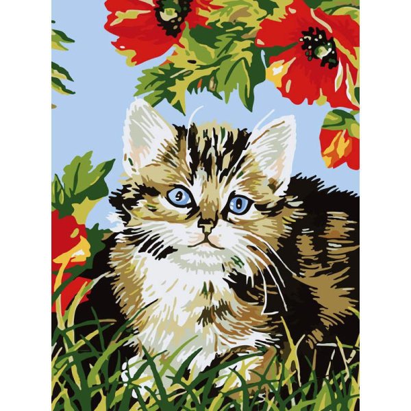 Картина по номерам котята