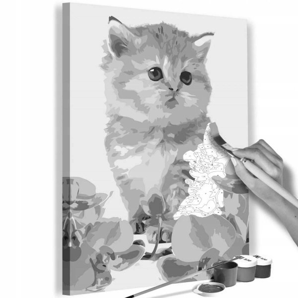 Живопись на холсте "котёнок"