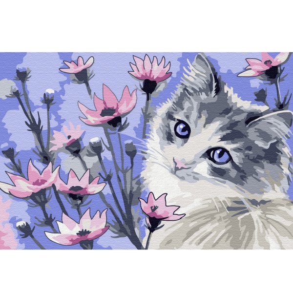 Котенок для раскрашивания по номерам