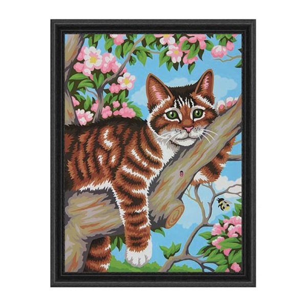 Рисование по номерам кошка