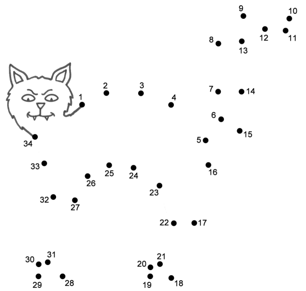 Котенок по точкам