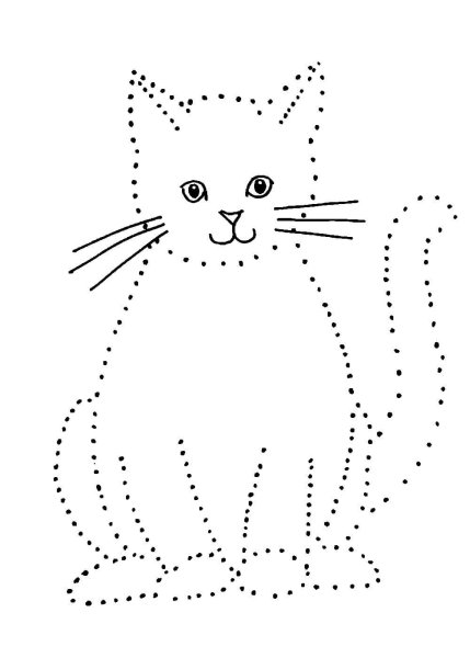 Кошка по точкам
