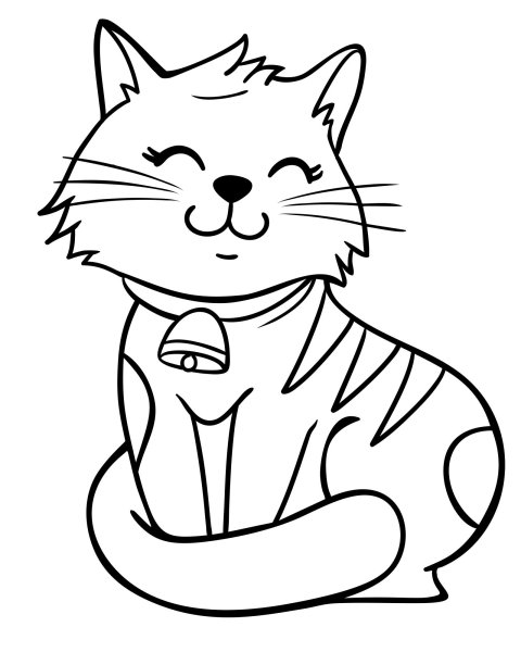 Раскраска кошечка