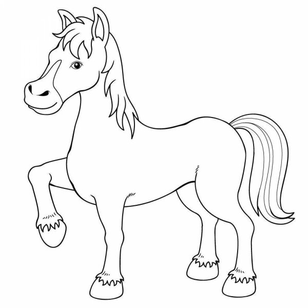 Лошадка рисунок