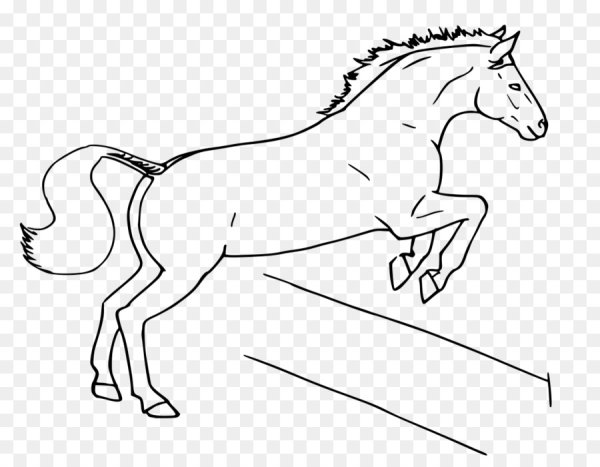 Раскраски прыгающая лошадь (45 фото)
