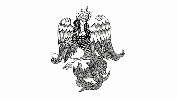 Орнамент с Сирин, Гамаюн и алконост