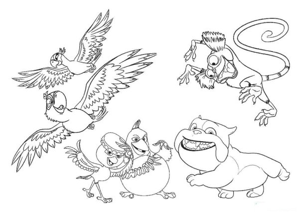 Angry Birds 2 мультфильм раскраска