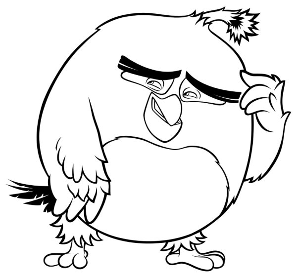 Раскраска Angry Birds Stella