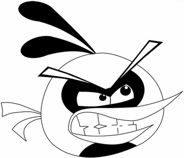 Angry Birds раскраска Теренс