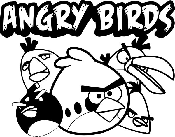 Раскраски Angry Birds Seasons