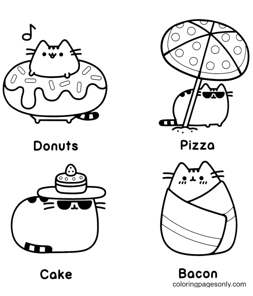 Раскраски пуши котики (47 фото)