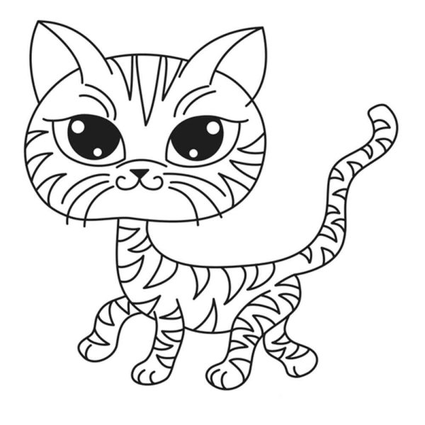 Котенок. Раскраска