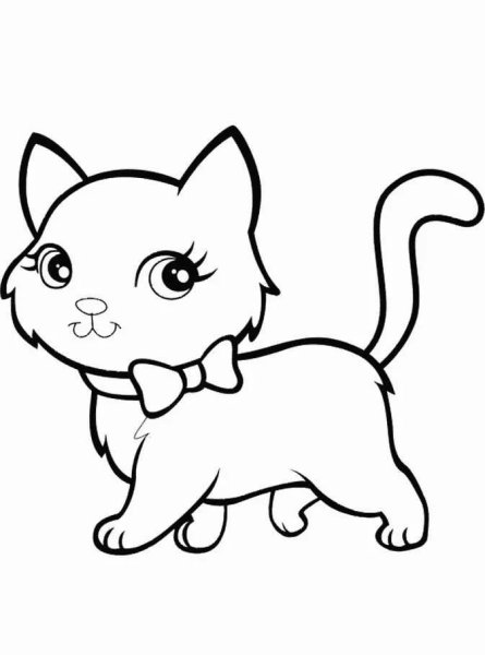 Раскраска кошечка