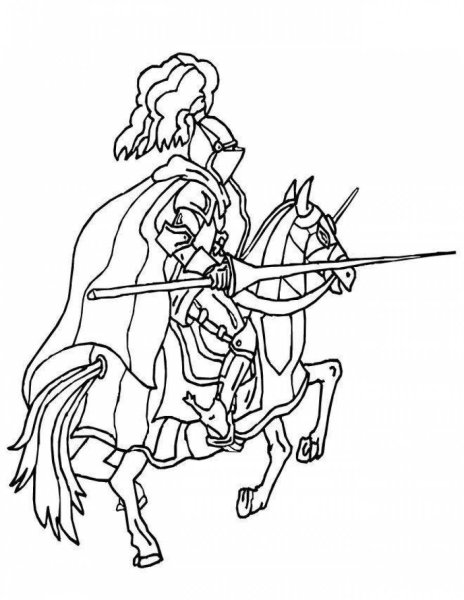 Куликовская битва раскраска