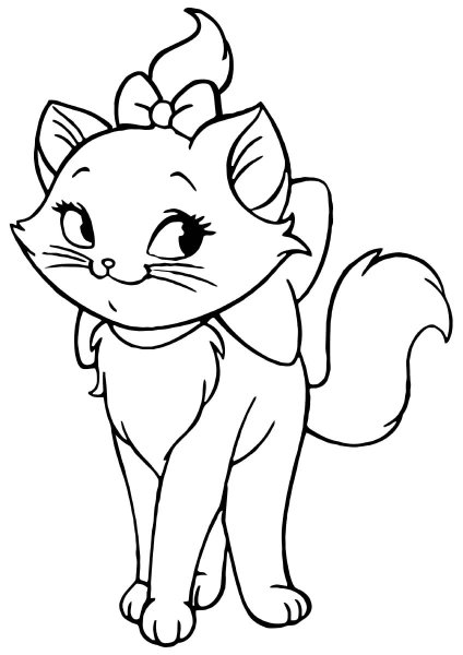 Котенок. Раскраска