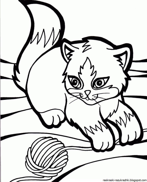 Кошка для раскрашивания