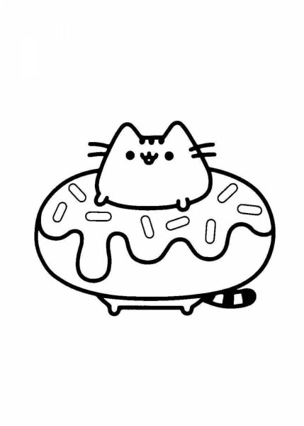 Кот Пушин раскраска