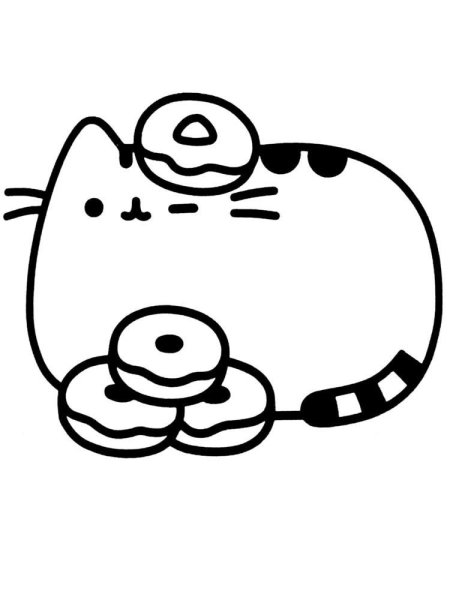 Раскраска котики Пушины
