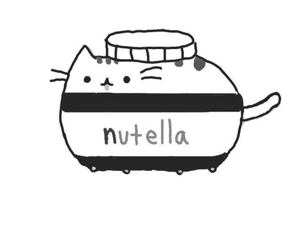 Раскраски кот Пушин Нутелла