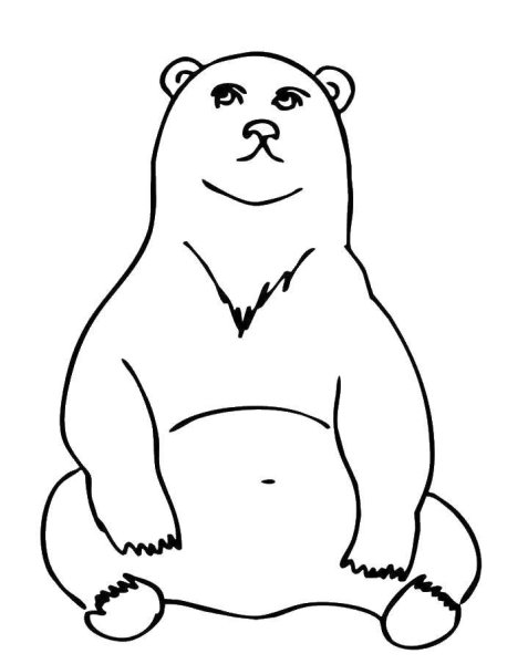 Медведь рисунок карандашом для детей