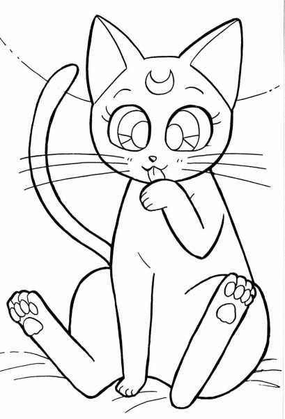 Раскраска кошечка