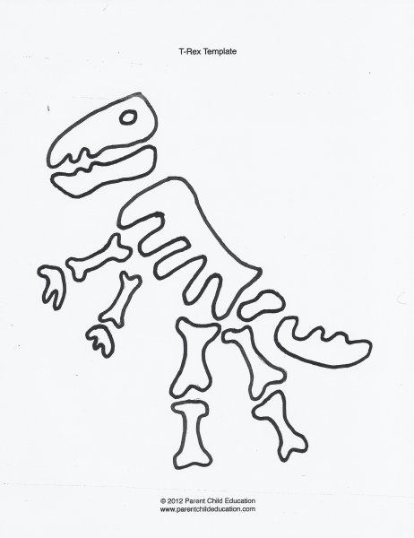 Раскраски скелет динозавра (49 фото)