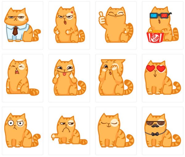 Стикер "коты"