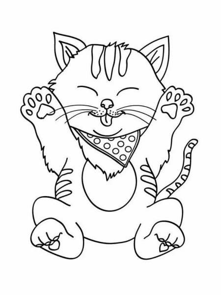Раскраска. Котики