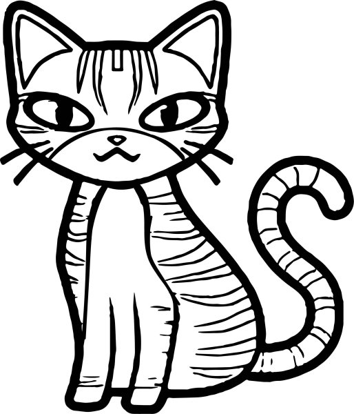 Раскраска кот