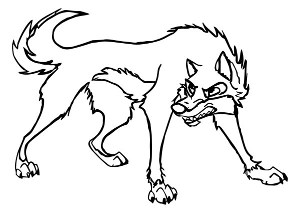 Волк Балто раскраска для детей