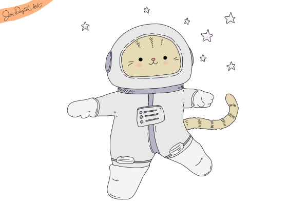 Космонавт рисунок