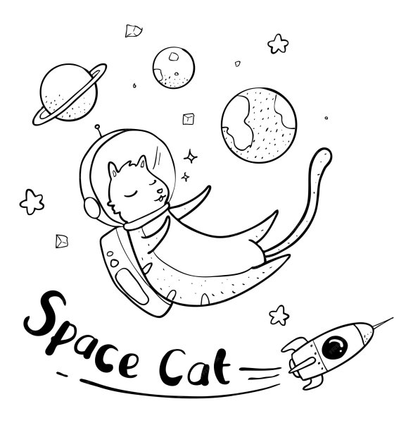 Кот космонавт
