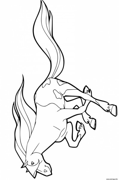 Лошадка раскраска для детей Horseland