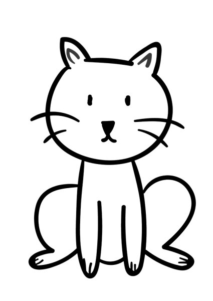 Раскраска кот